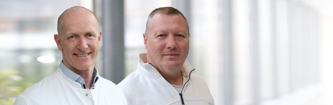 Dr. med. Axel Hickmann und Dr. med. Herbert Röhrig, Sektionsleiter Endoprothetik