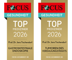 Focus-Siegel "Gastrointestinale Endoskopie" und "Tumoren des Verdauungstrakts"